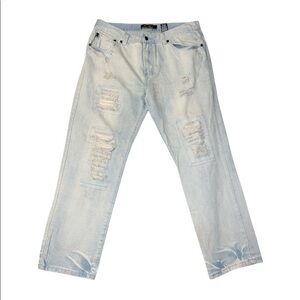 Raw edge jeans size 32